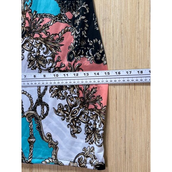 Women's Floral Print Asymmetrical Dress - Multicolor - Medium - Picture 5 of 13